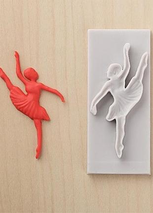 Молд кондитерський з силікону "балерина" - розмір молдовського 9*4см