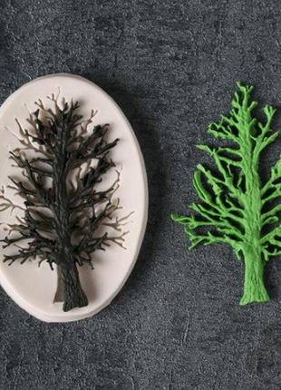 Молд силіконовий дерево 75 мм сірий