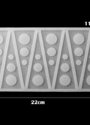 Молд силиконовый для шоколада "треугольники" - размер молда 22*11,5см, пищевой силикон4 фото