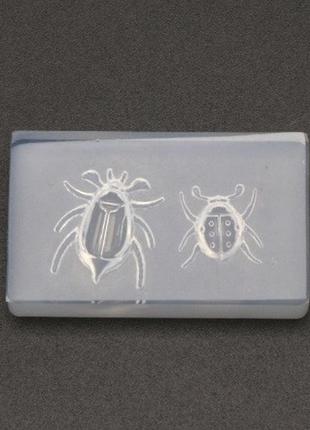 Молд кондитерський "жуки" - розмір молдовського 5*3см, силікон