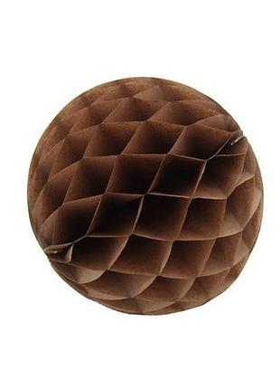 Соти куля паперова 5 см коричневий