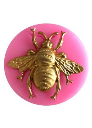 Формочка силиконовая "пчела" - диаметр молда 5см