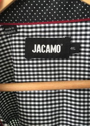 Чоловіча сорочка в клітинку на довгий рукав «black label» jacamo3 фото