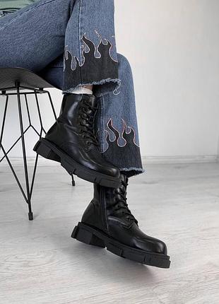 Черевики на зиму у чорному кольорі❤️