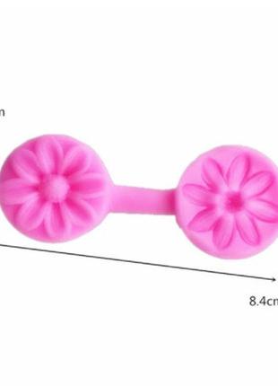 Молд для фоамирана "цветочек" - диаметр молда 2,8см, силикон3 фото
