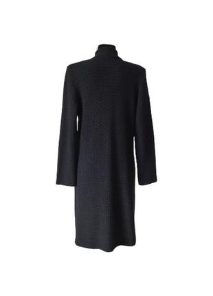 Вязаное двубортное пальто кардиган шерстяное шерсть люкс woolmark р.42-448 фото