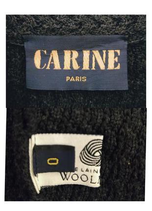 Вязаное двубортное пальто кардиган шерстяное шерсть люкс woolmark р.42-4410 фото