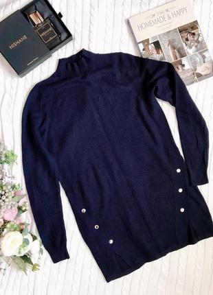 Темно синя кофточка светер f&f4 фото