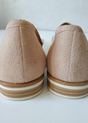 Кожаные фирменные базовые красивые туфли от 5 avenu- 39 р7 фото
