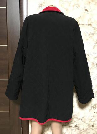 Вельветовая стёганная двухсторонняя куртка оверсайз denim& co5 фото