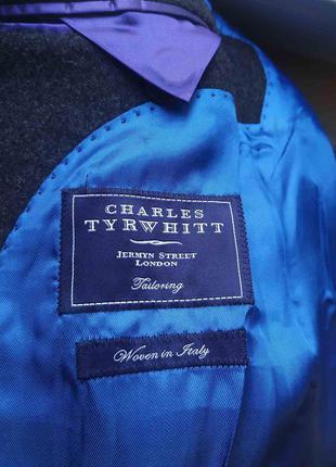 Британское шерстяное дизайнерское пальто большого размера charles tyrwhitt8 фото