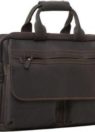 Сумка vintage 14571 з вінтажній шкіри чорна, чорний