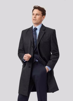 Британське вовняне дизайнерське пальто великого розміру charles tyrwhitt2 фото