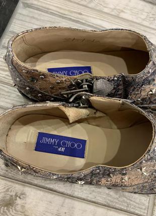 Полуботинки туфли из  кожи змеи люкс бренд jimmy choo #h&м5 фото