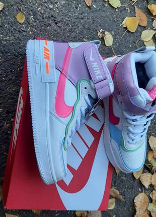 Жіночі зимові кросівки nike air force 1 shadow4 фото