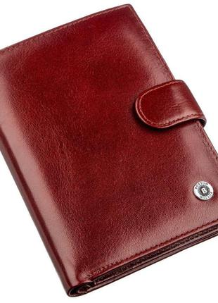 Практичний шкіряний чоловічий гаманець boston 18818 коричневий, коричневий