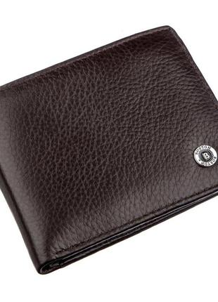 Шкіряний чоловічий гаманець на магніті boston 18829 коричневий, коричневий