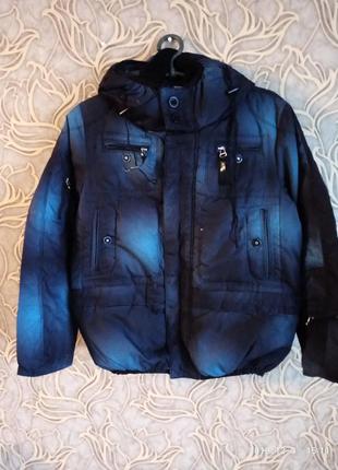 (41) теплющий пуховик/ куртка biko & kena германия/ рост 140 см