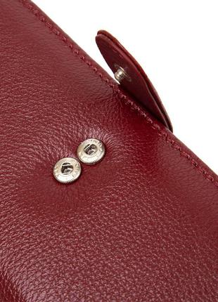 Современный кошелек для женщин st leather 19392 темно-красный6 фото