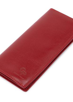 Вертикальне жіноче портмоне grande pelle 11555 червоний