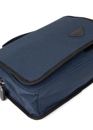 Текстильна сумка-органайзер у подорож vintage 20656 темно-синя4 фото