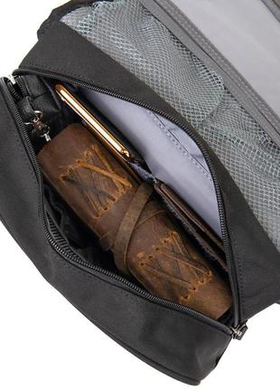 Текстильна сумка-органайзер в подорож vintage 20657 чорна5 фото