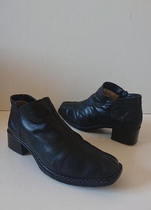Кожаные фирменные качественные ботинки .rieker германия4 фото