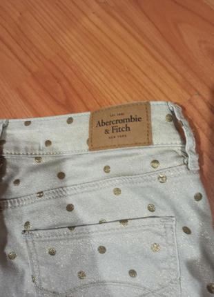 Джинсы золотые abercrombie & fitch4 фото