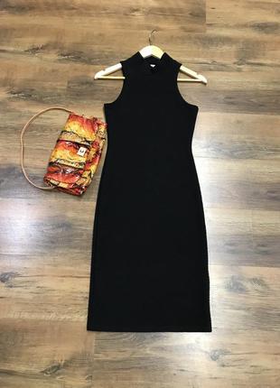 Шикарное фактурное платье под горло ribbov1 фото