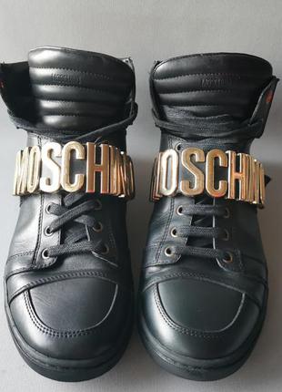 Moschino мужские  кожаные кеды