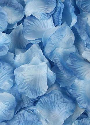 Набор голубых лепестков роз - 100шт.1 фото