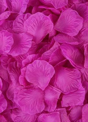 Штучні пелюстки троянд бузкові - у наборі 100шт., розмір одного пелюстки 5*5см, тканина