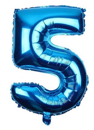 Шар з фольги цифра 5 (70см) - без гелію