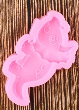 Молд силиконовый динозавр 42 на 77 мм розовый