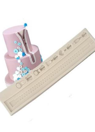 Молд кондитерський "блискавка" - розмір молдовського 20,5*4,5 см