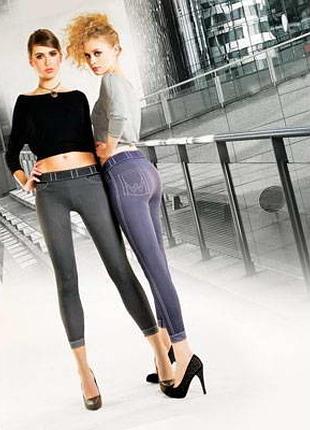 Леггинсы женские lores capri jeans 90 ден универсальный черный