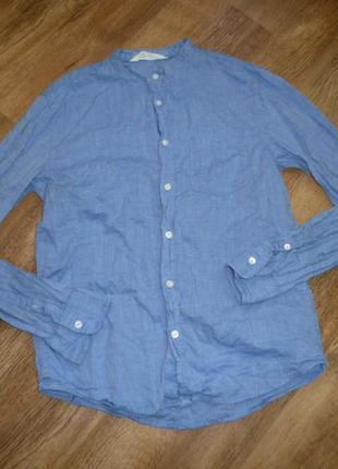 Легкая коттоновая рубашка h&m на 12-13 лет