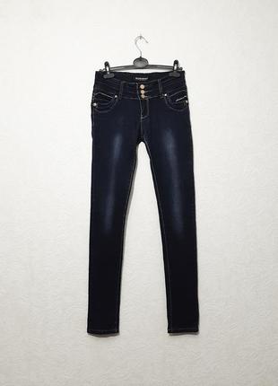 Джинси сині для рукоділля виробів жіночі молодіжка слім