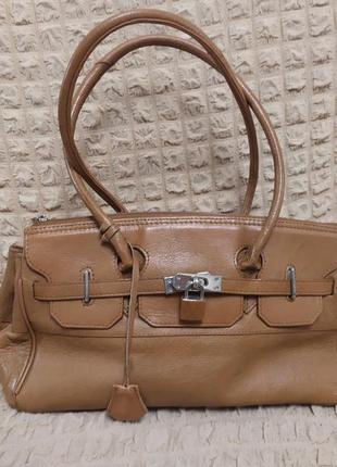 Фирменная кожаная сумка joshua taylor