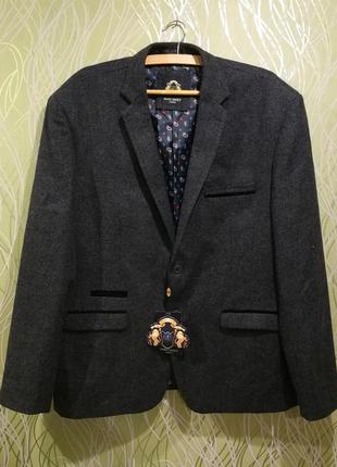 Мужской темносиний пиджак marc darcy carlton