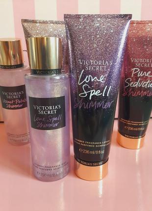 Міст лосьон с шиммером victoria's secret спрей с шиммером victoria's secret2 фото