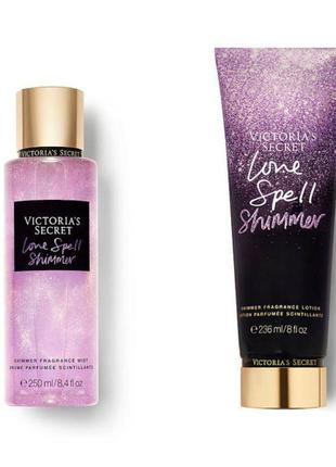 Мист и лосьон с шиммером victoria's secret