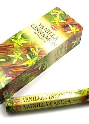 Благовония vanilla cinnamon "ваниль и корица, hem, шестигранник