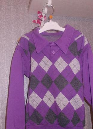 Теплий светр як новий,бо не носили 3-4-5р.дов - 40,ширина - 36,р - 35