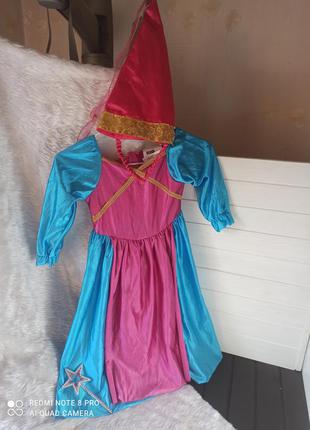 Маскарадный карнавальный костюм наряд платье феи волшебницы 4-6 лет