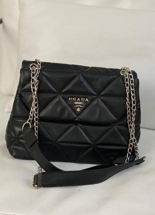 Супер крута новинка жіноча сумка в стилі prada black