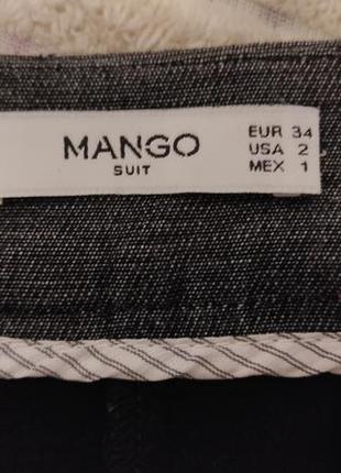 Брюки mango, брюки стрейчевые, высокая посадка, 34, xs-s2 фото