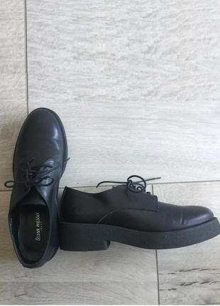 Итальянские кожаные туфли на шнурках / оксфорды tessa misso