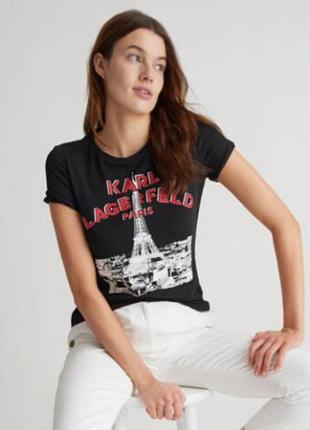 Жіноча футболка t-shirt karl lagerfeld paris