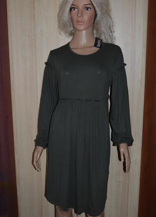 Стильное вискозное платье для беременных boohoo 14 размер